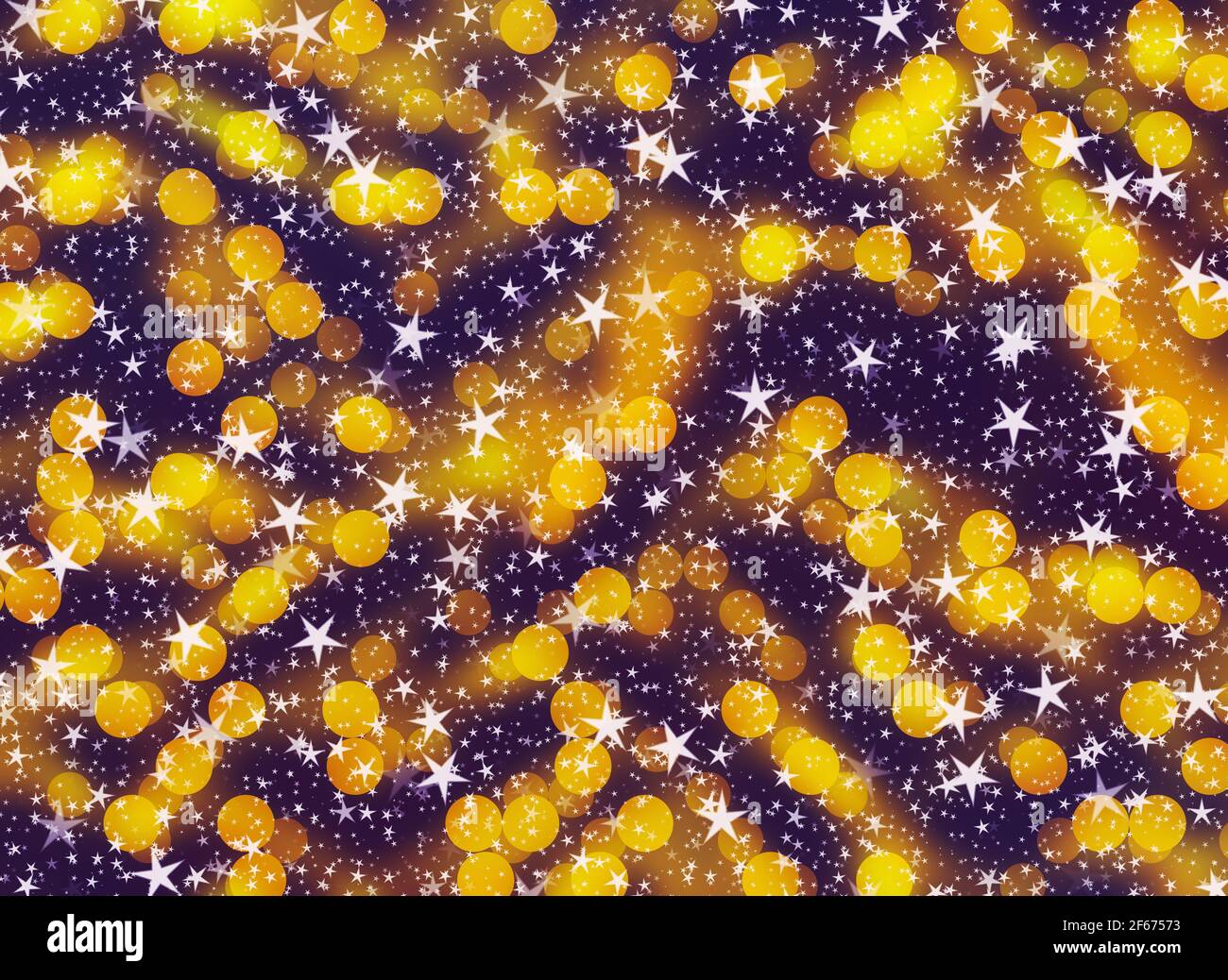 dreamy stars bokeh background Stock Photo