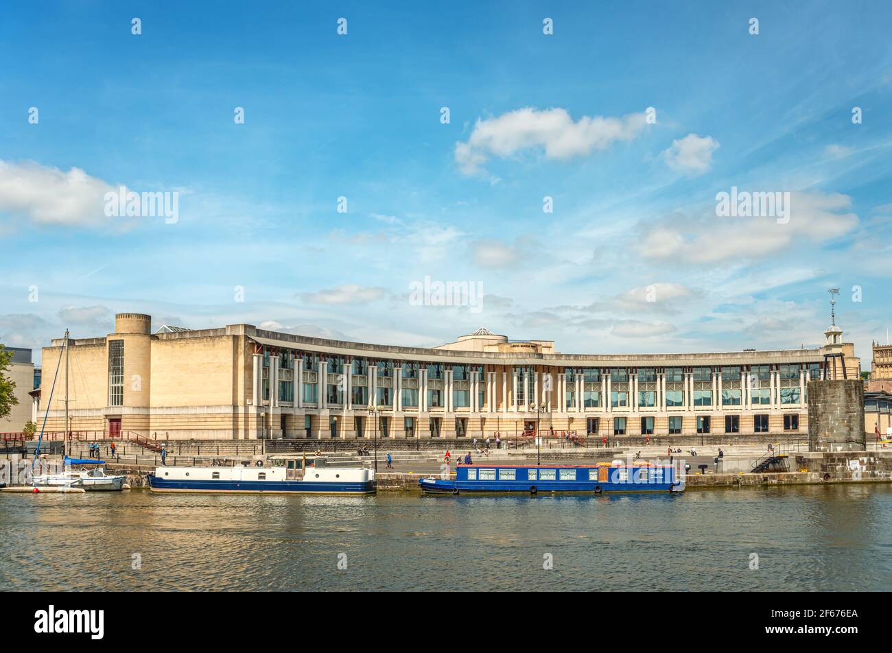 Amphitheater at the Floating Harbour of Bristol, Somerset, England, UK Stock Photo
