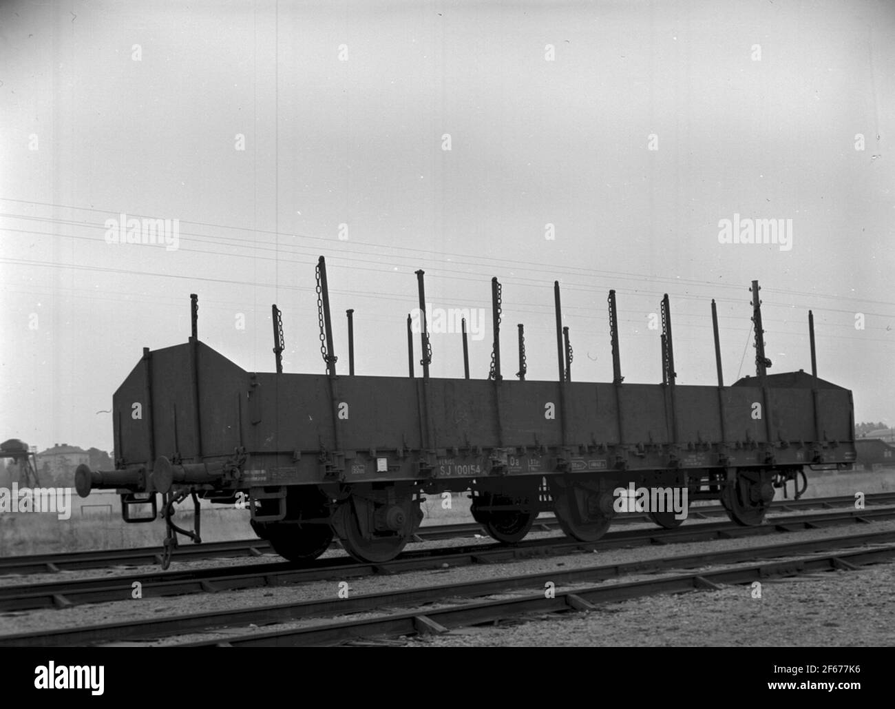 Freight wagon literate SJ oa 100154 Stock Photo Alamy