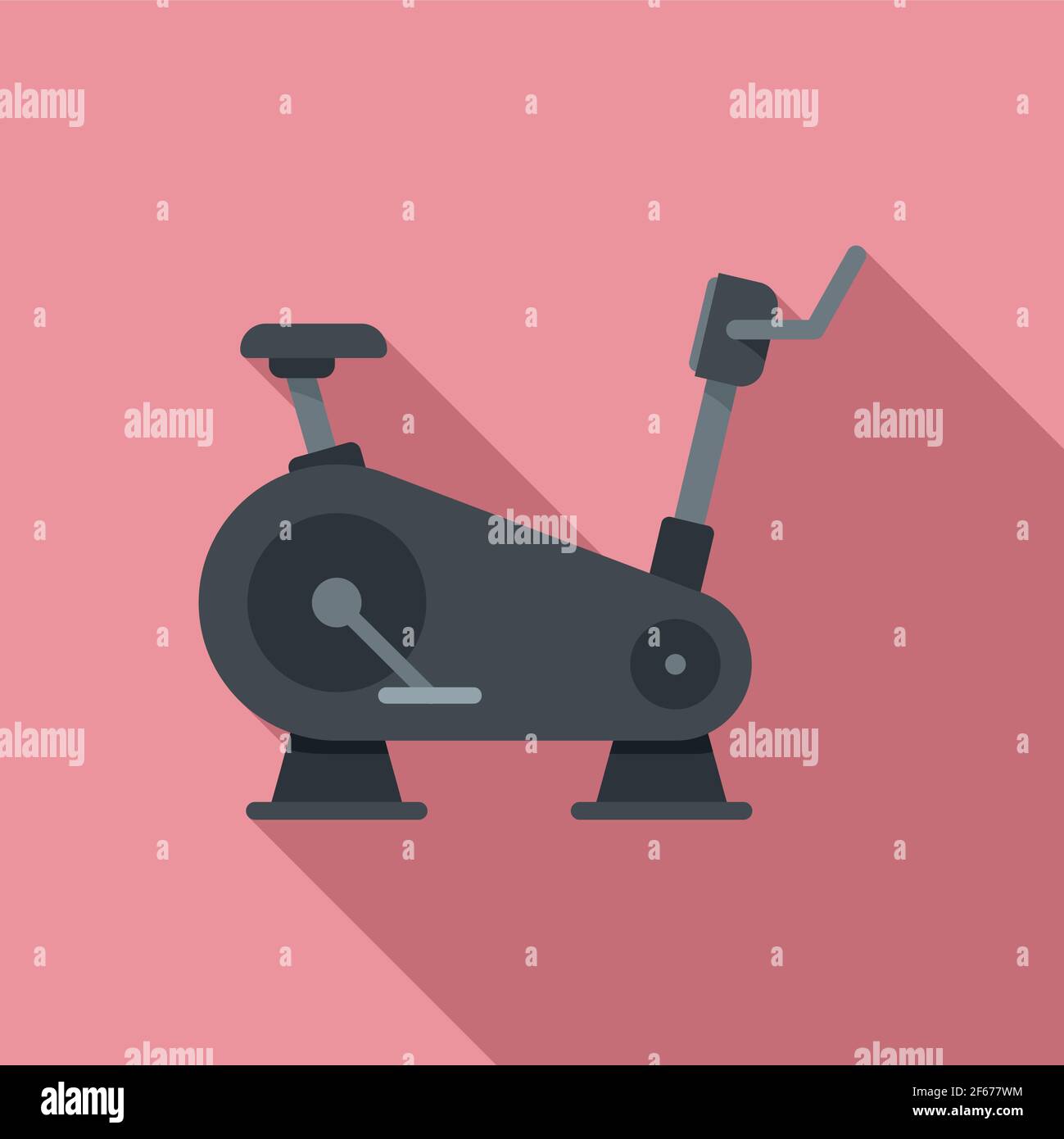 Machine exercise bike icon, flat style Stock Vector Image & Art - Alamy