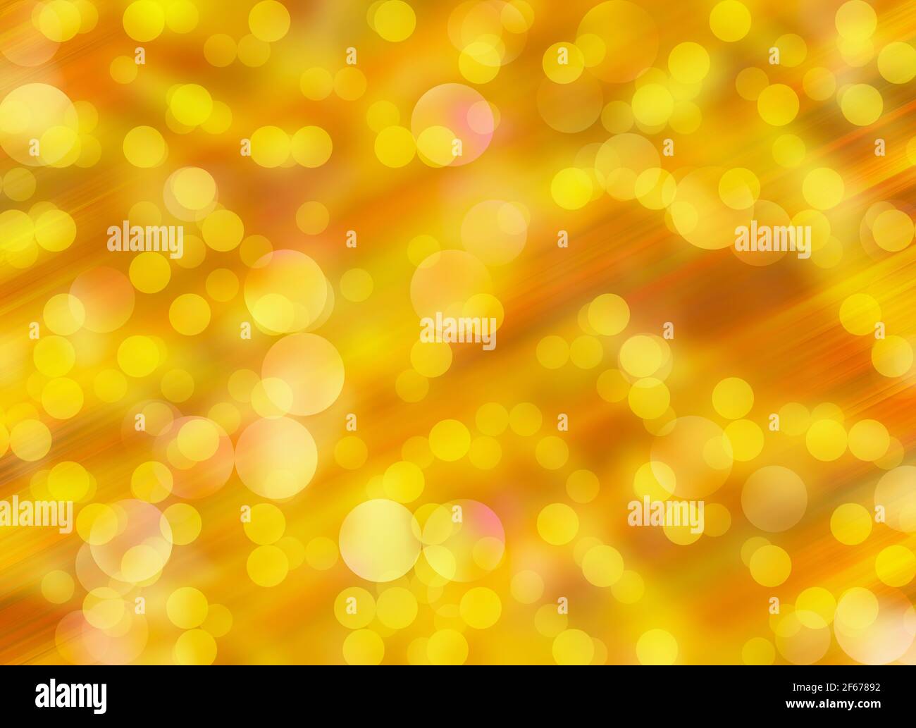 Many golden transparent light bubbles bokeh blur background Stock Photo -  Alamy