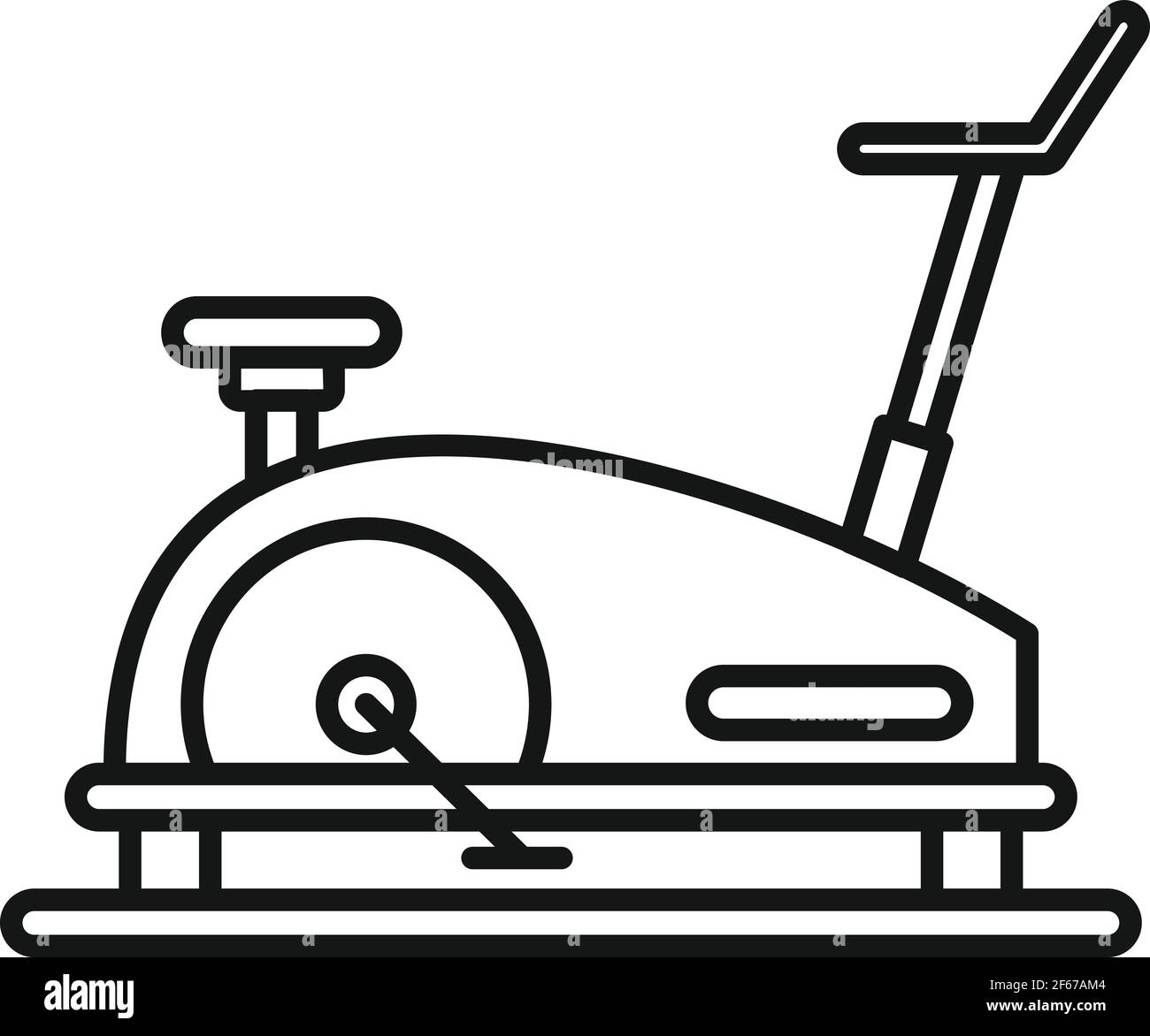 Fit Exercise Bike Icon, Outline Style Stock Vector Image & Art - Alamy