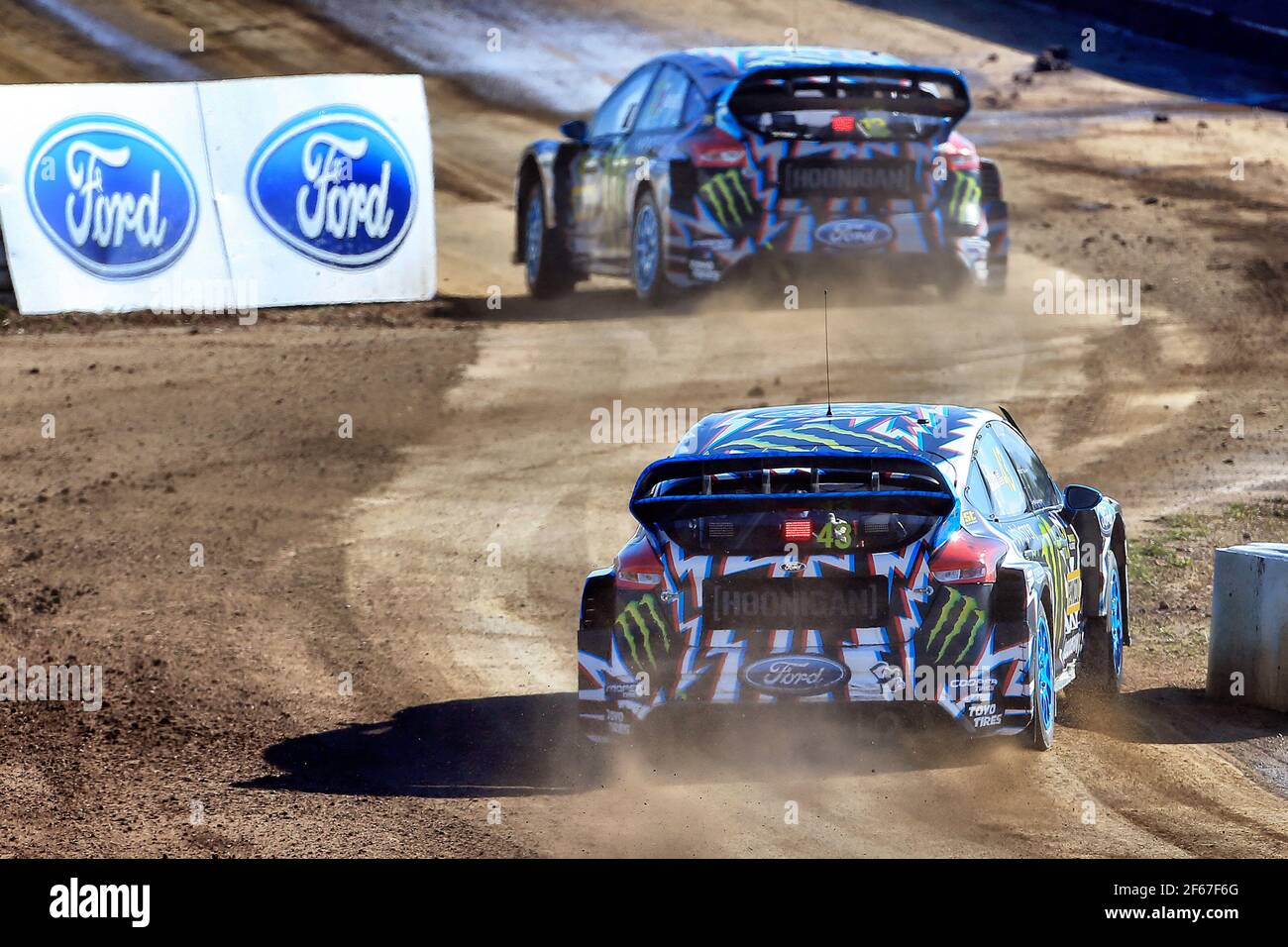 Ken BLOCK Hoonigan Racing Division Ford Focus RS during the FIA WRX World  Rallycross Championship 2017 At Barcelone, Spain, March 31 to April 1 -  Photo Paulo Maria / DPPI Stock Photo - Alamy