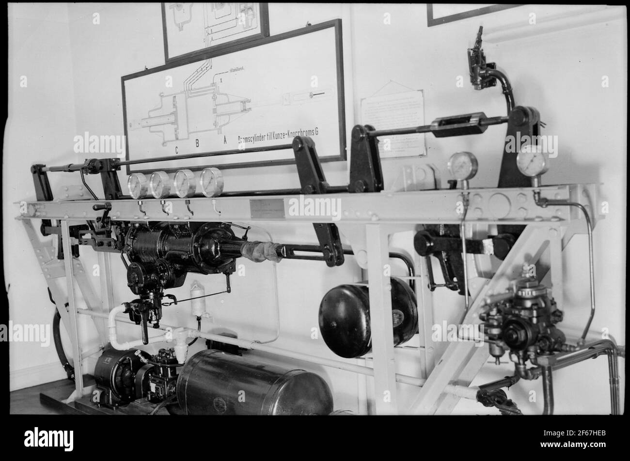 Compressed air brake Stock Photo Alamy