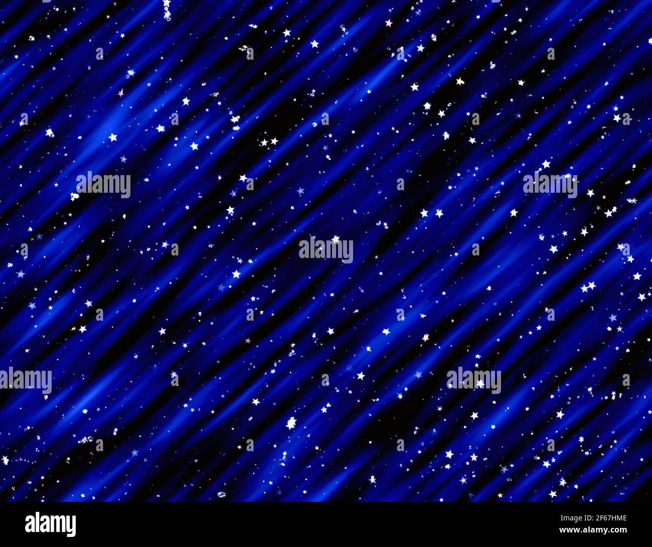 many small stars on night sky background Stock Photo