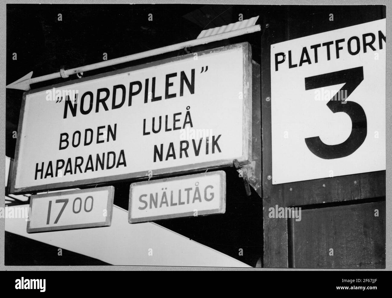 Information board at station. Stock Photo