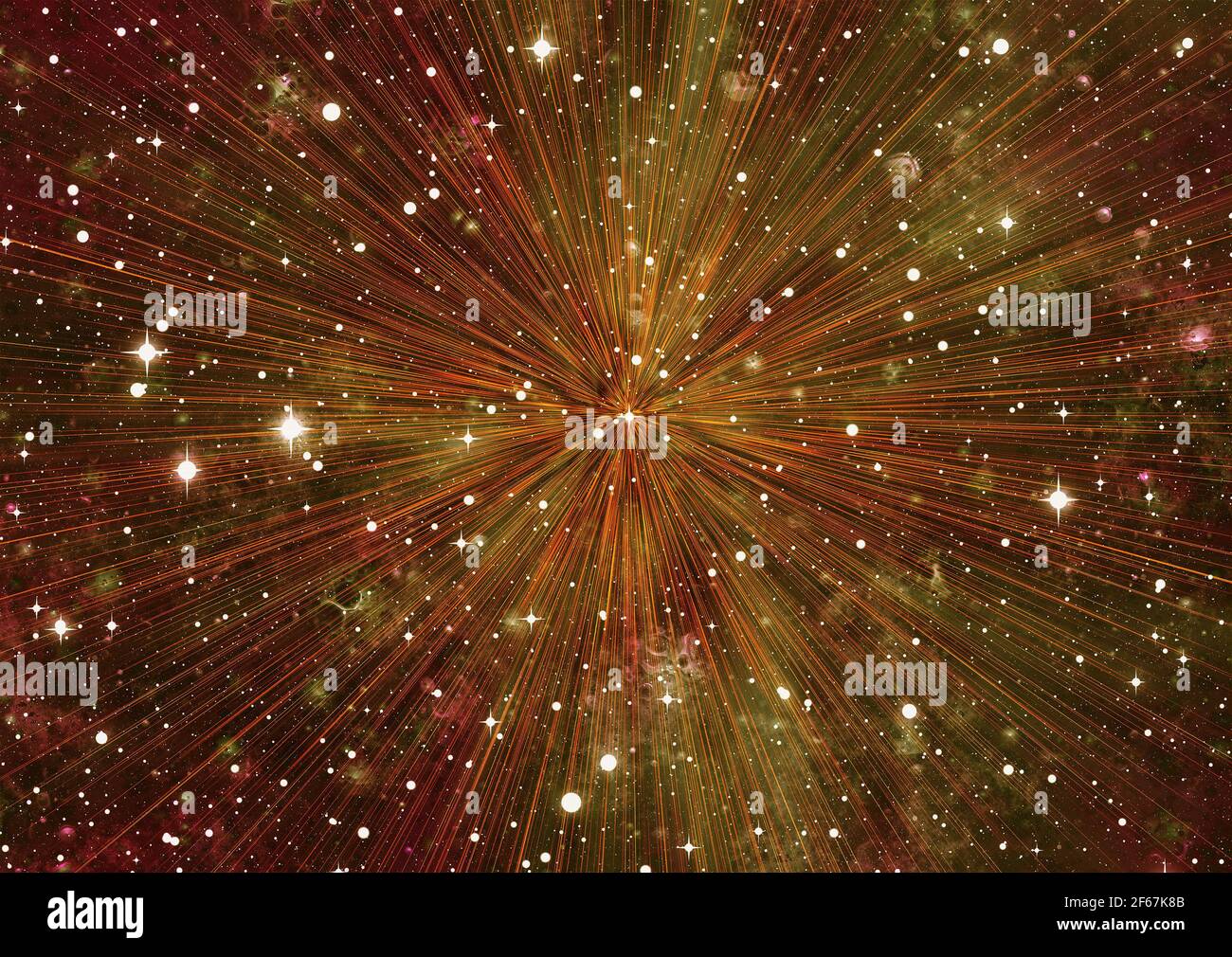 motion rays on space stars background Stock Photo - Alamy