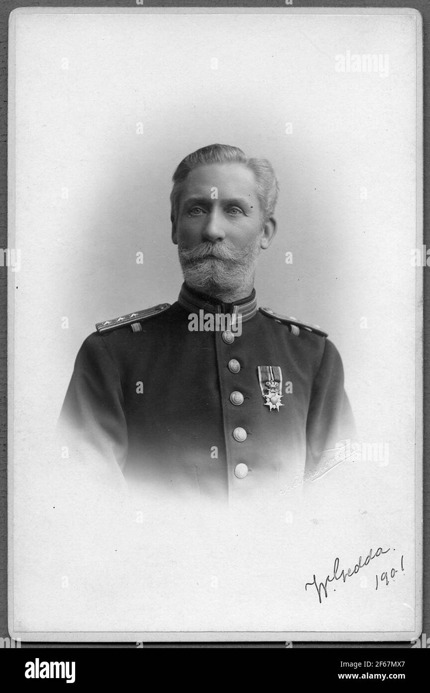 Captain Wilhelm Gedda at Västernorrland's regiment. Stock Photo