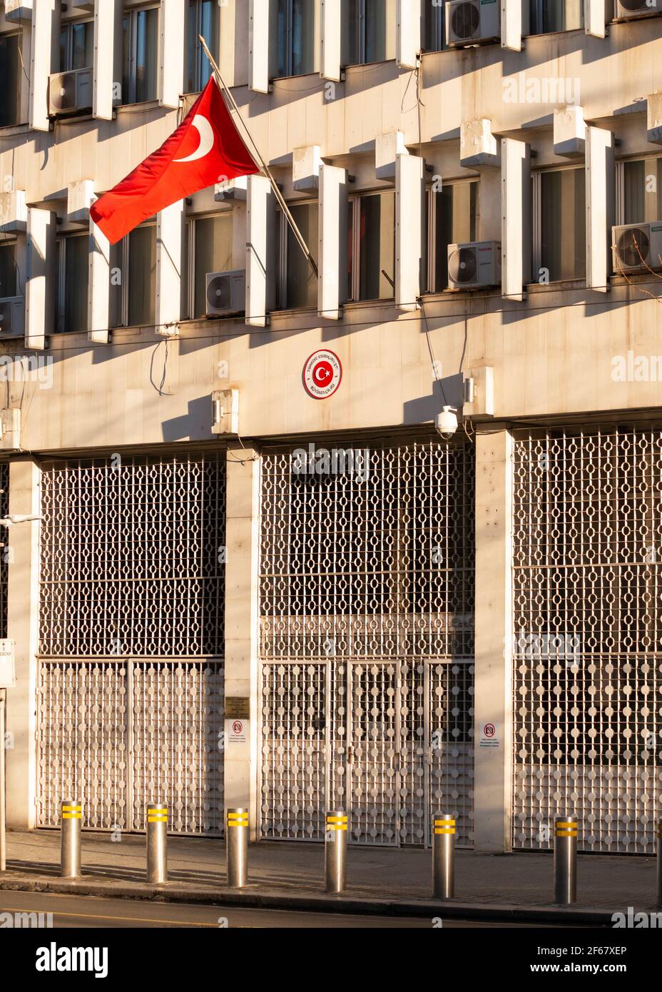 Embassy of the Republic of Turkey at 80 Vassil Levski Blvd in Sofia, Bulgaria, Eastern Europe, EU Stock Photo