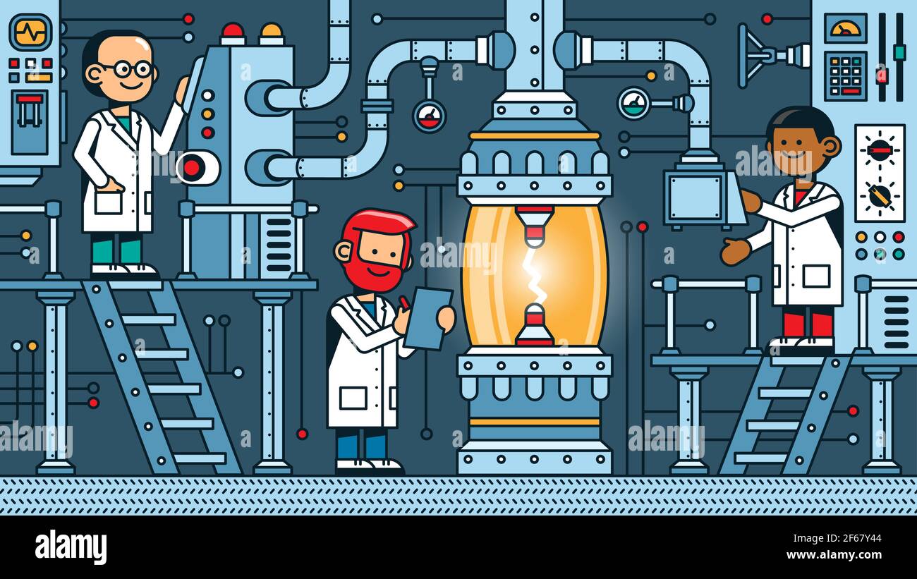 Science experiment cartoon hi-res stock photography and images - Alamy