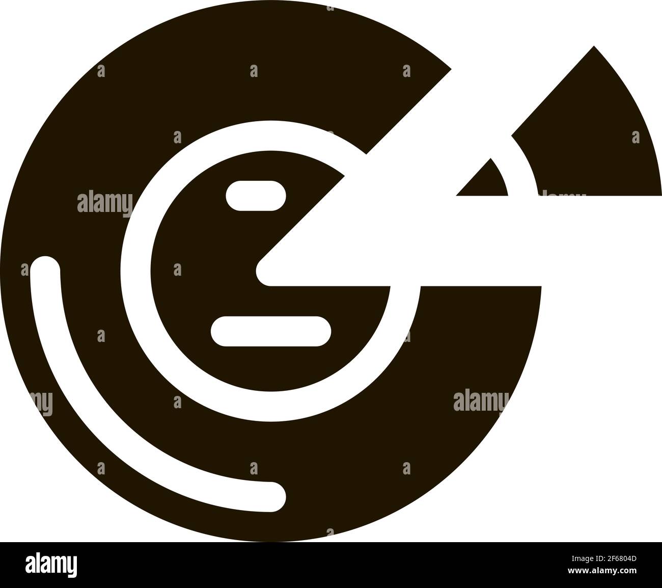 packaged cheese head icon Vector Glyph Illustration Stock Vector Image