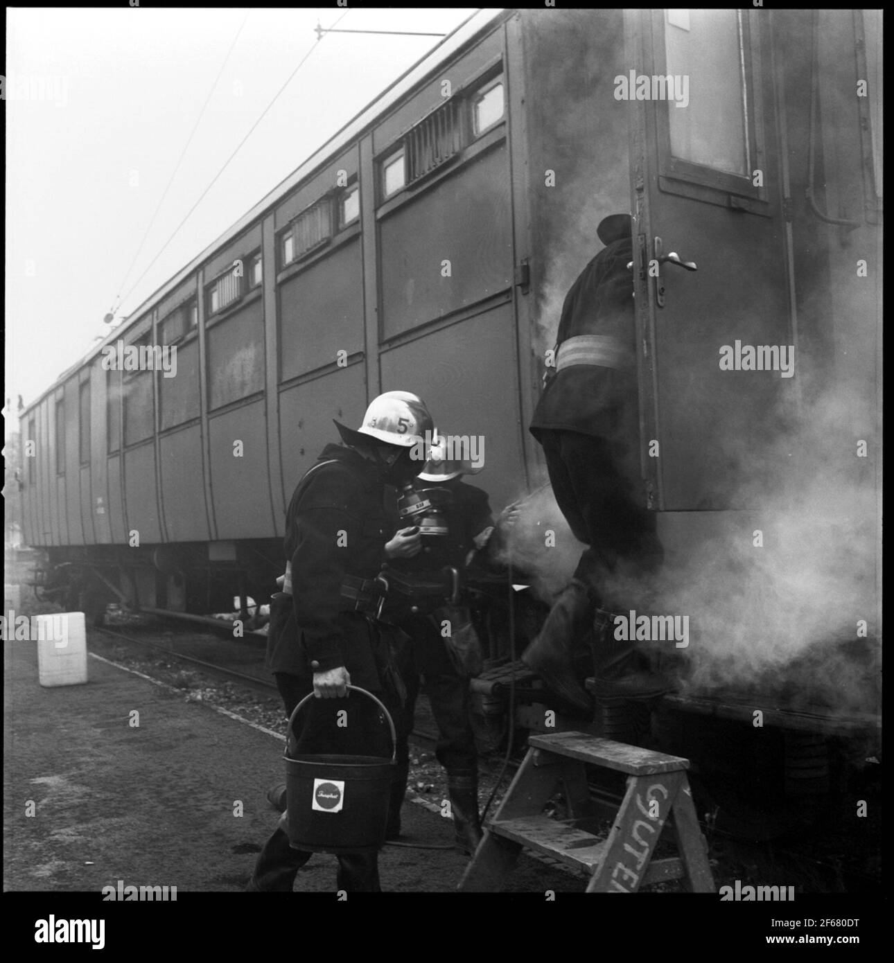 Civil defense exercise. County competition for industrial fire chiefs ...