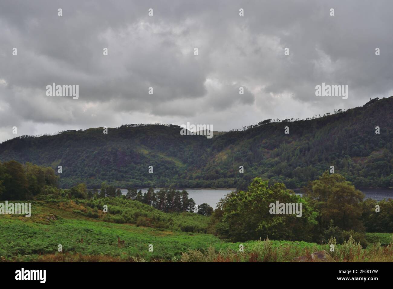 Cloudy Day in the Lake District Stock Photo