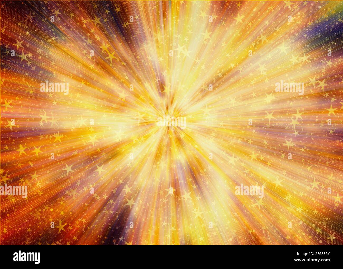 Bright Explosion Fire Speed Burst Backgrounds In Space Stars Stock