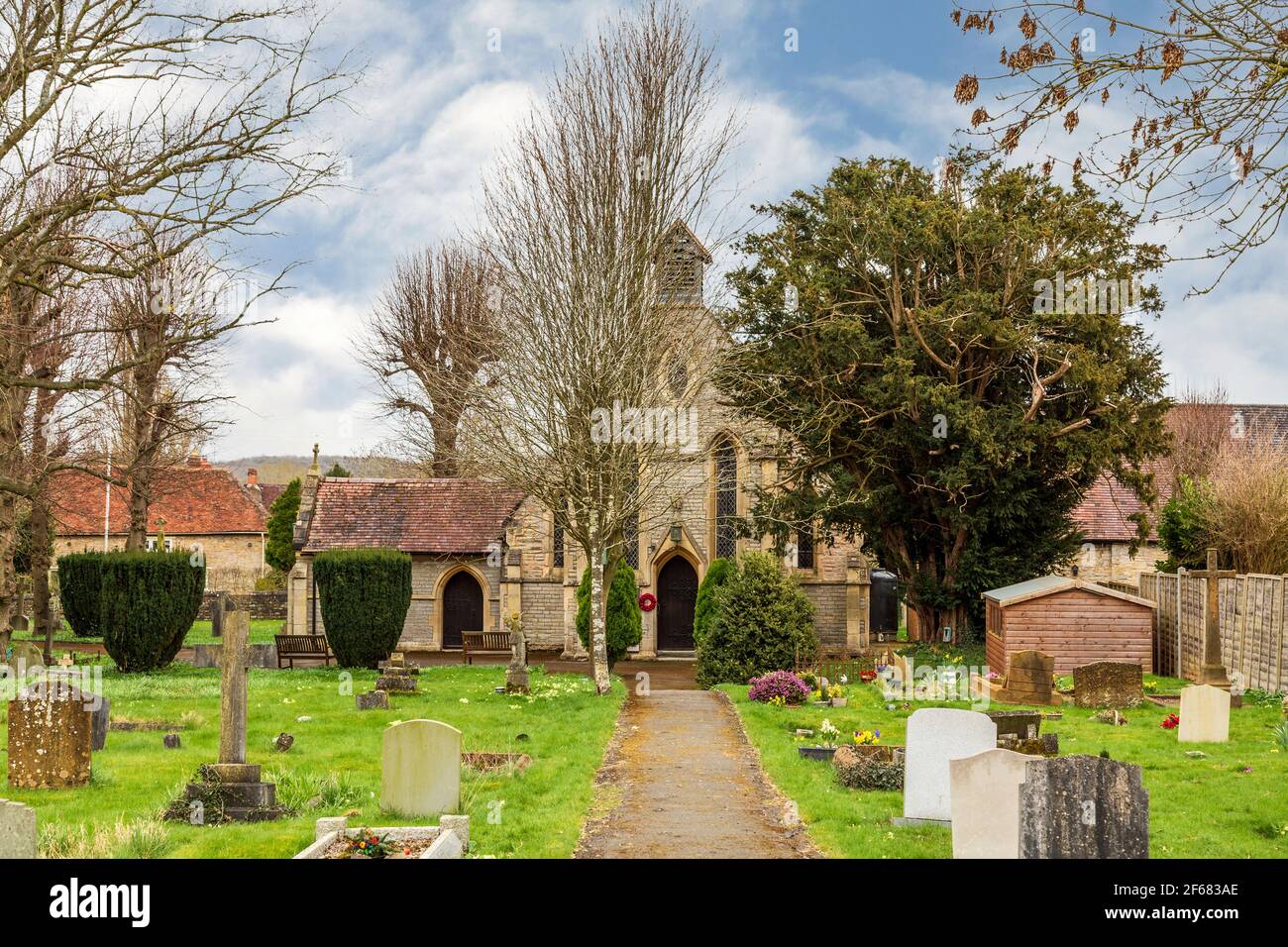 St. Andrews Church in Wilmcote near Stratford upon Avon, Warwickshire