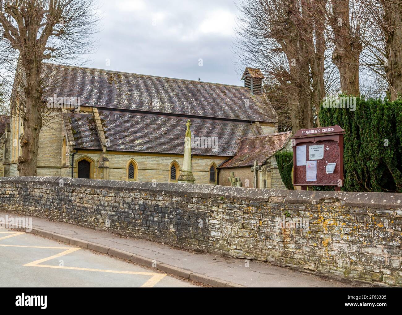St. Andrews Church in Wilmcote near Stratford upon Avon, Warwickshire