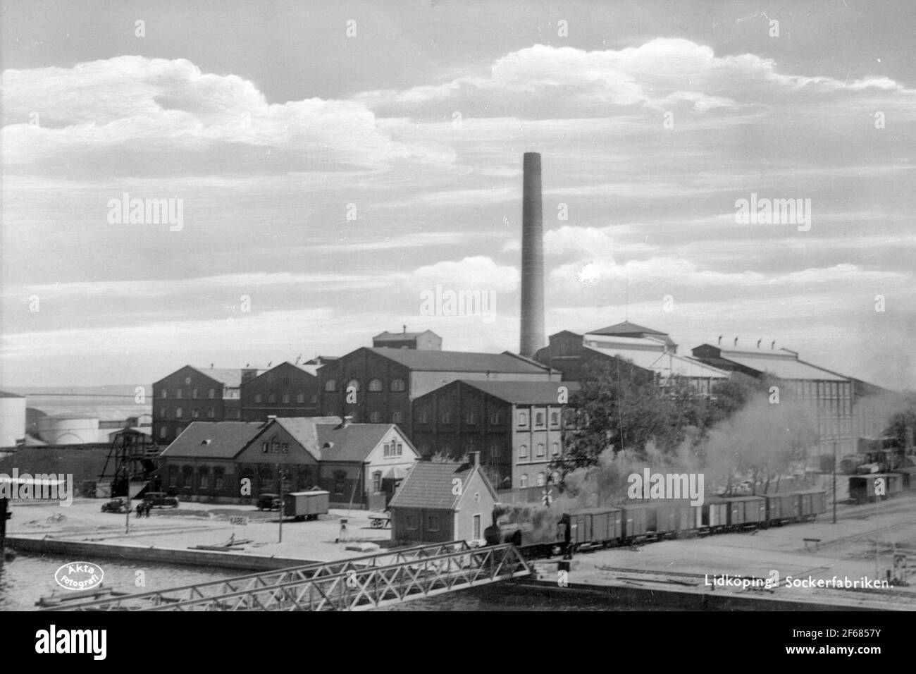 The sugar factory in Lidköping Stock Photo Alamy