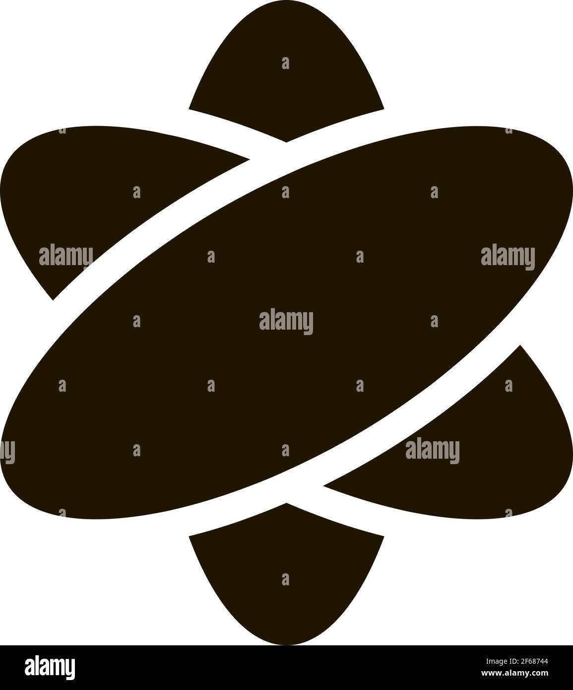 virtual reality icon Vector Glyph Illustration Stock Vector