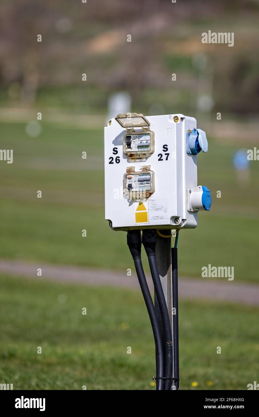 Caravan electricity hi-res stock photography and images - Alamy