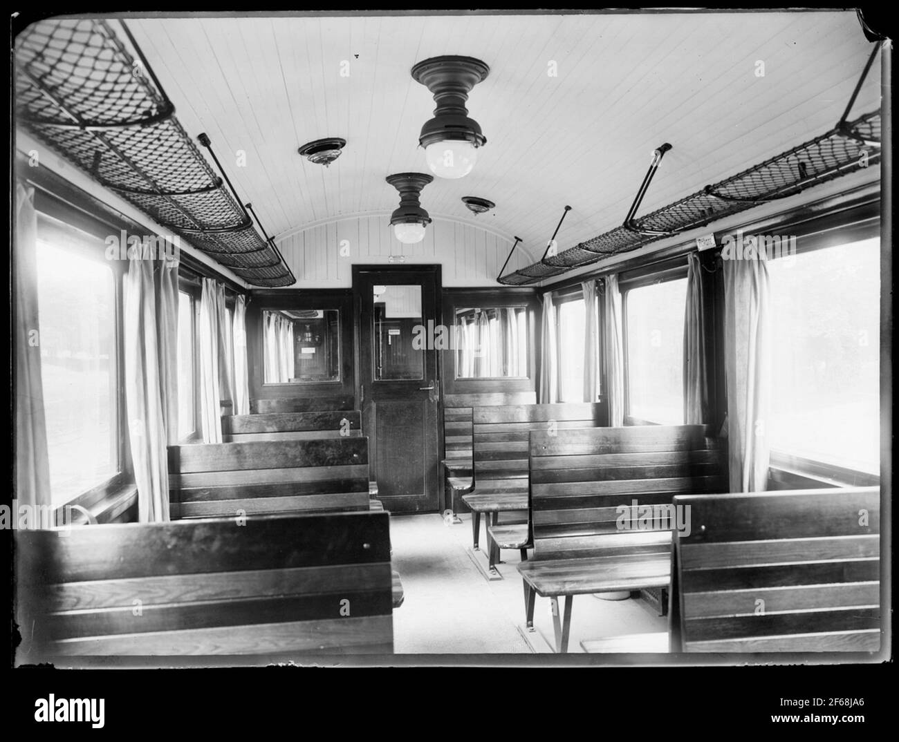 Interior of Creditor Littra C, built by AB Swedish railway workshops in Linköping. Stock Photo