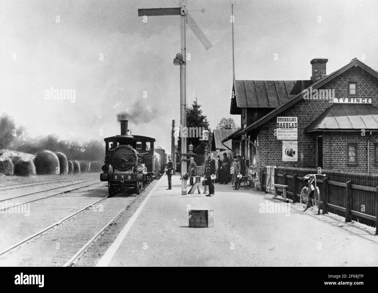 Tyringe Stationhj-Lok 2 (Helsingborg-Hässleholm rail) Stock Photo
