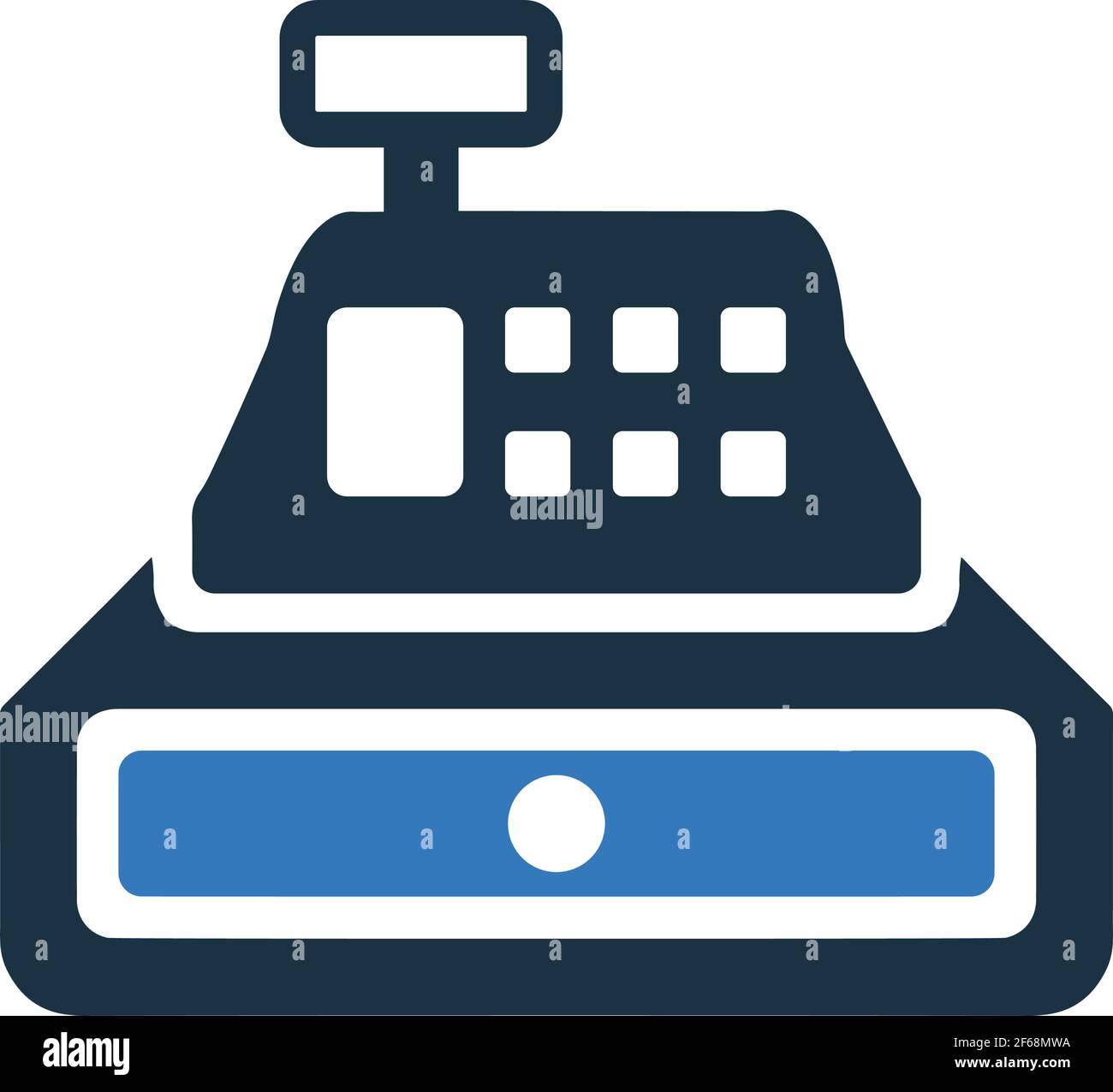 Cash register icon is use in designing and developing websites