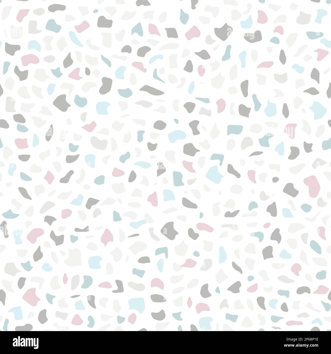 Vector seamless terrazzo pattern. Marble mosaic flooring with natural ...
