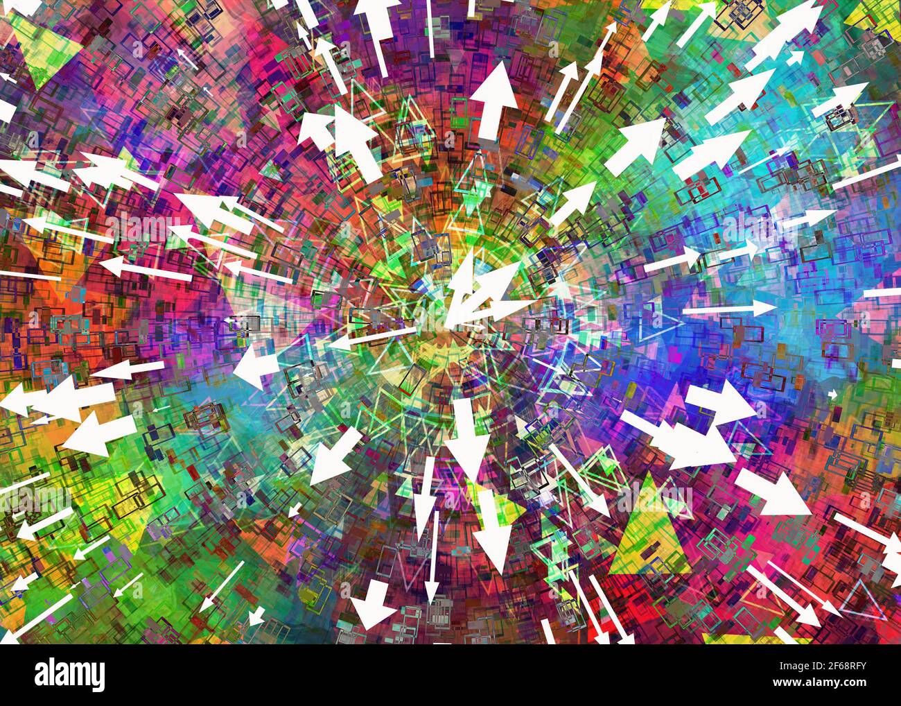 Modern Futuristic Technology Background Illustration On The Theme Of