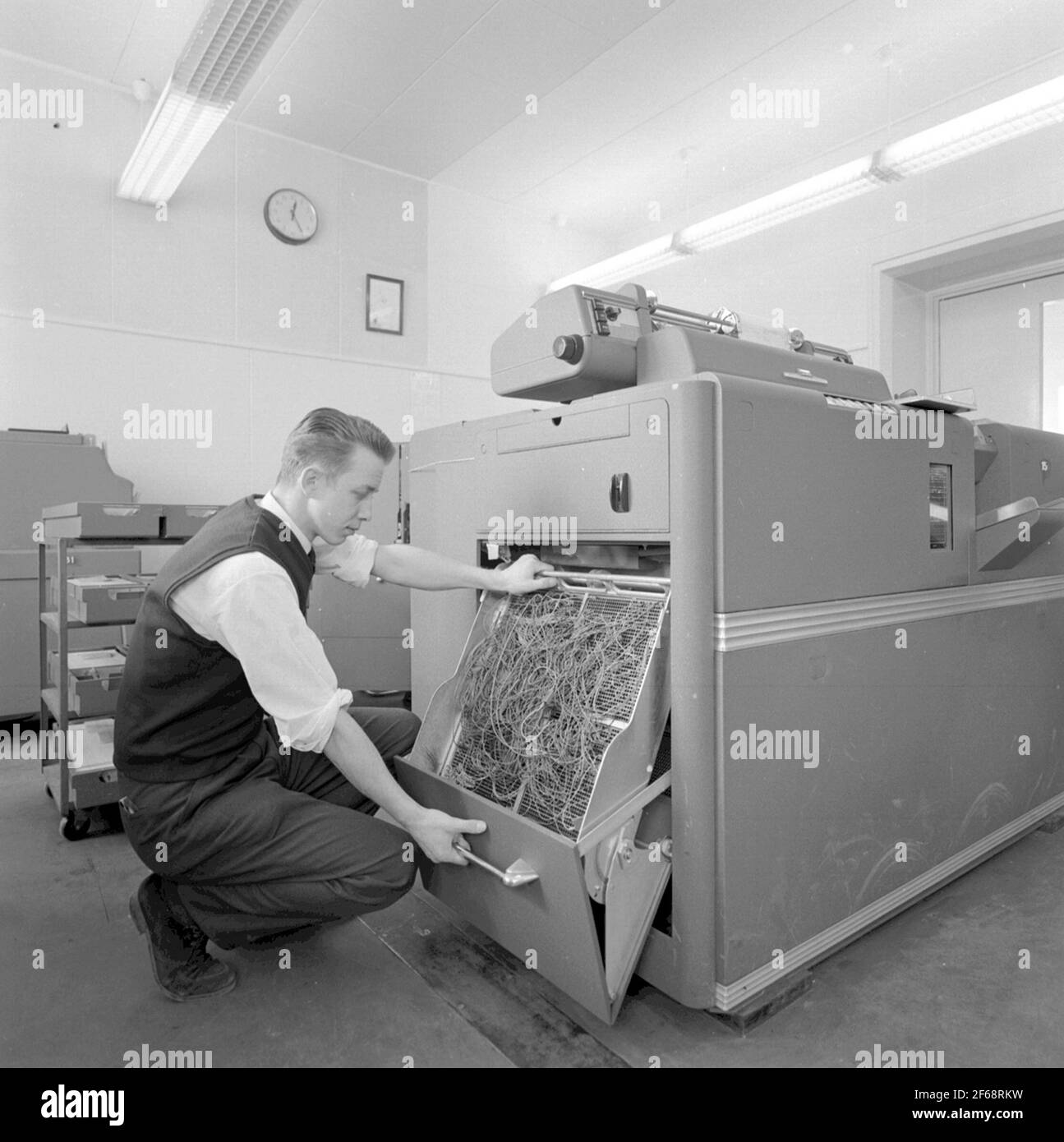 IBM accounting machine at SJ.EDHC Stock Photo Alamy