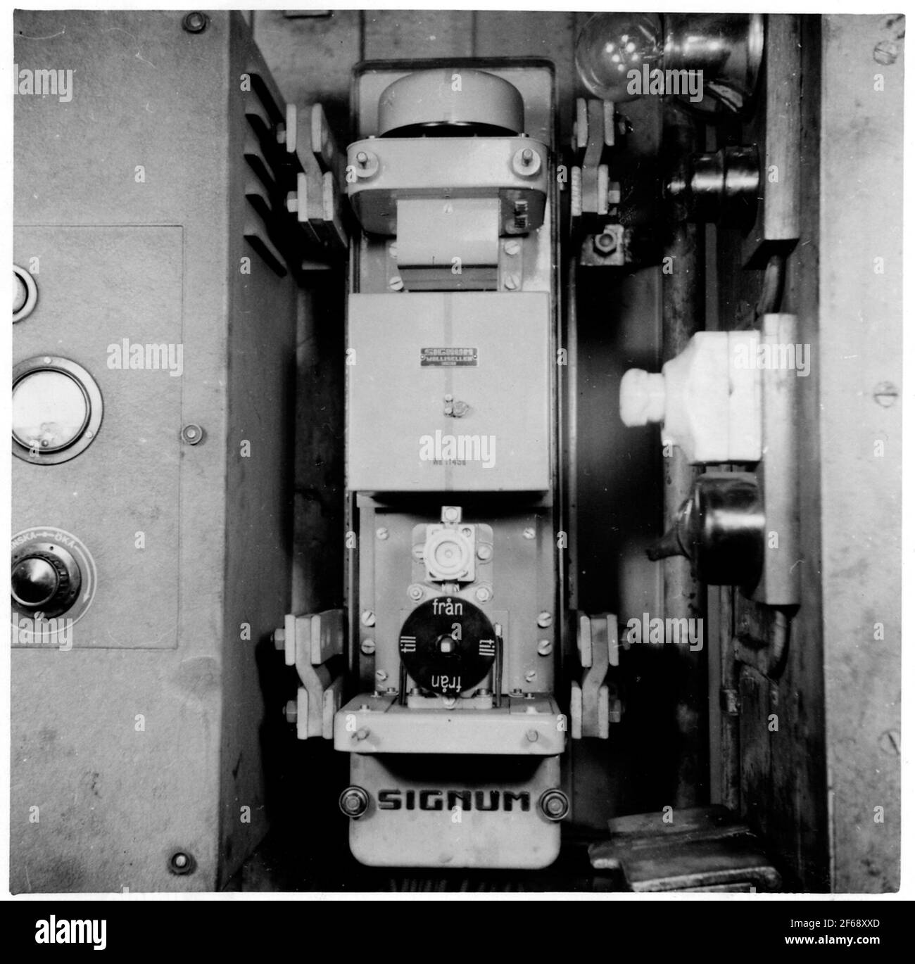 Apparatus for automatic train control, System Signum. Stock Photo