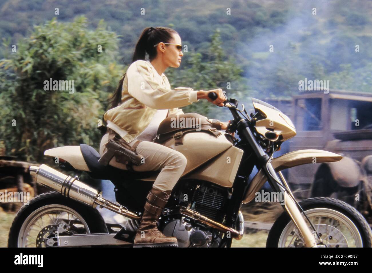 Tomb raider angelina jolie motorcycle hi-res stock photography and images -  Alamy