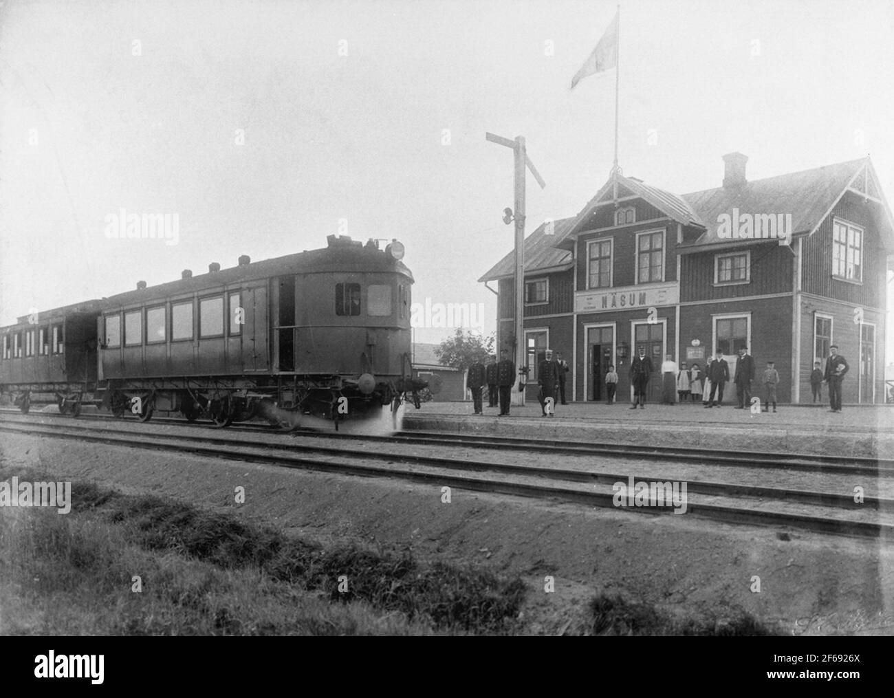 Näsum Stationoejejen 1. Arlöf in 1907. Stock Photo