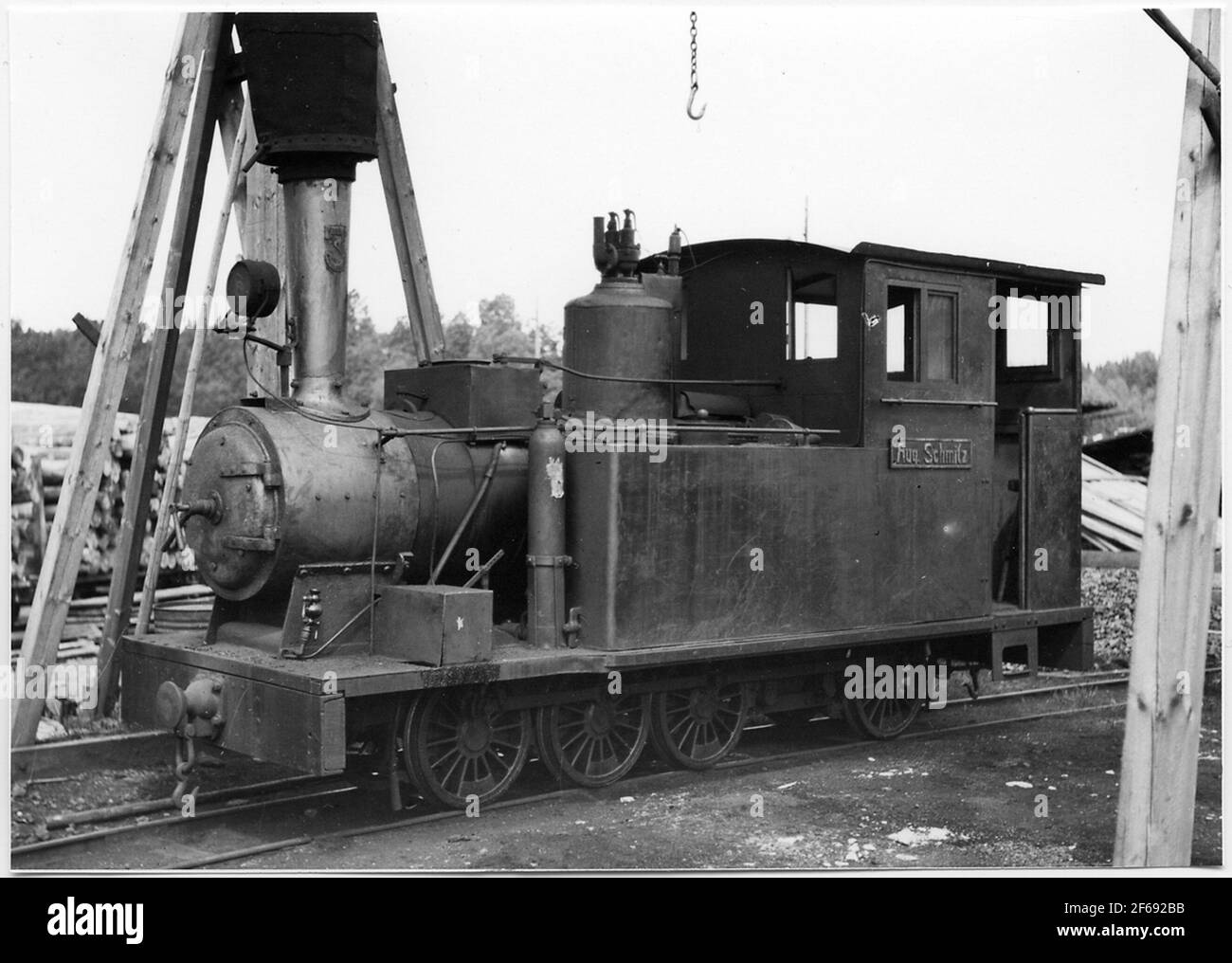 Dollypowered railroad Lok 3 "Aug. Schmitz Stock Photo Alamy