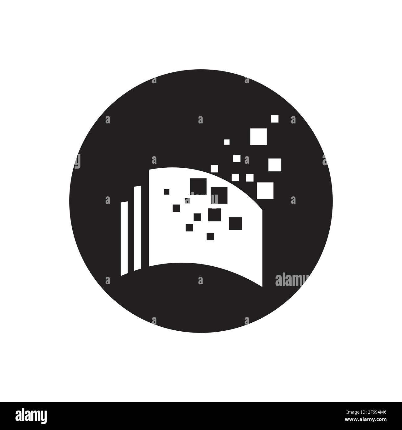 Digital book logo technology vector icon design Stock Vector