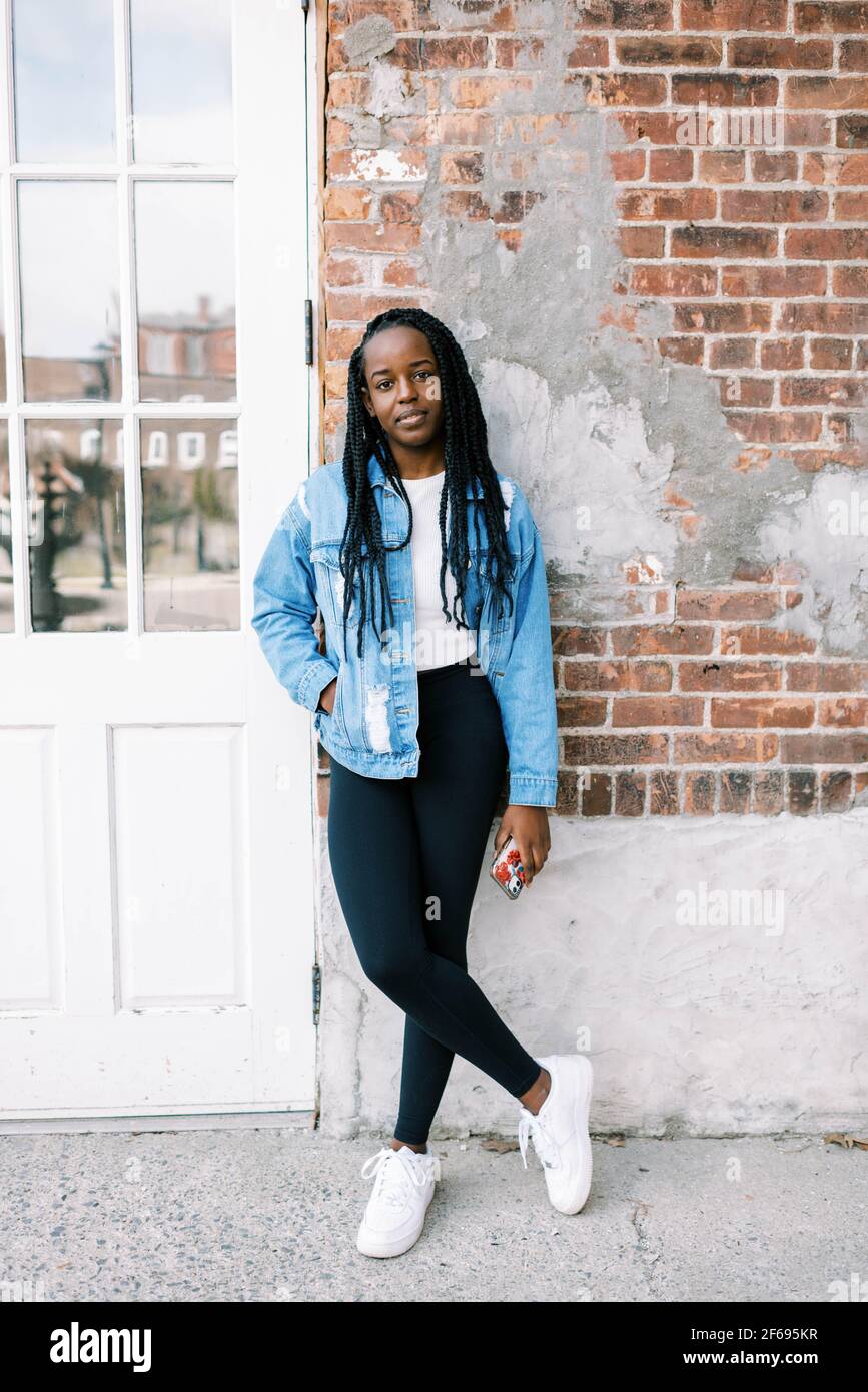 Jean jacket fashion hi-res stock 