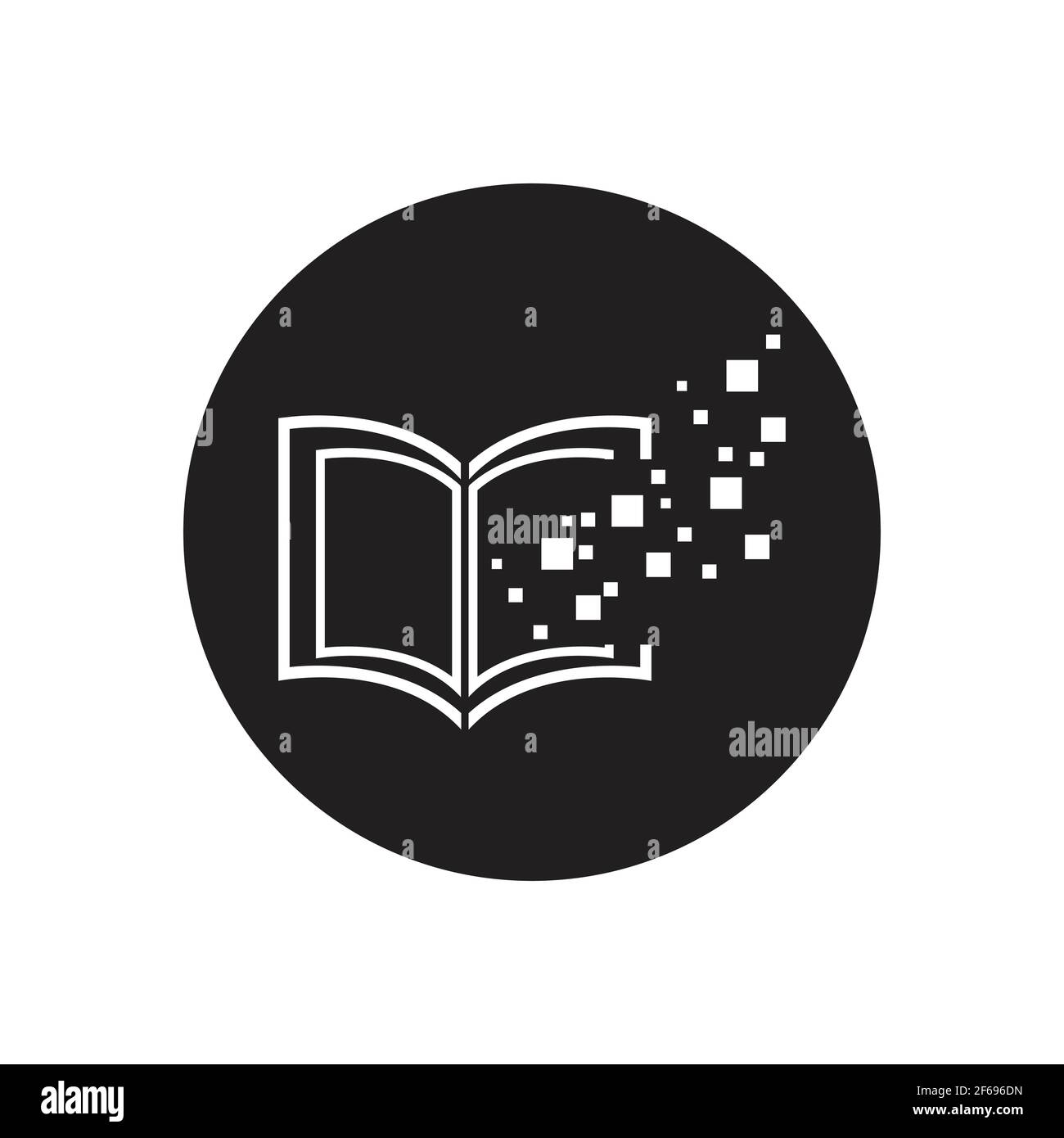 Digital book logo technology vector icon design Stock Vector Image ...
