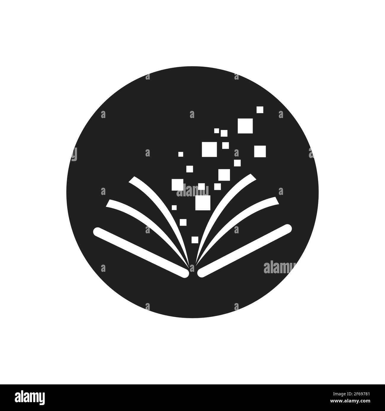 Digital book logo technology vector icon design Stock Vector