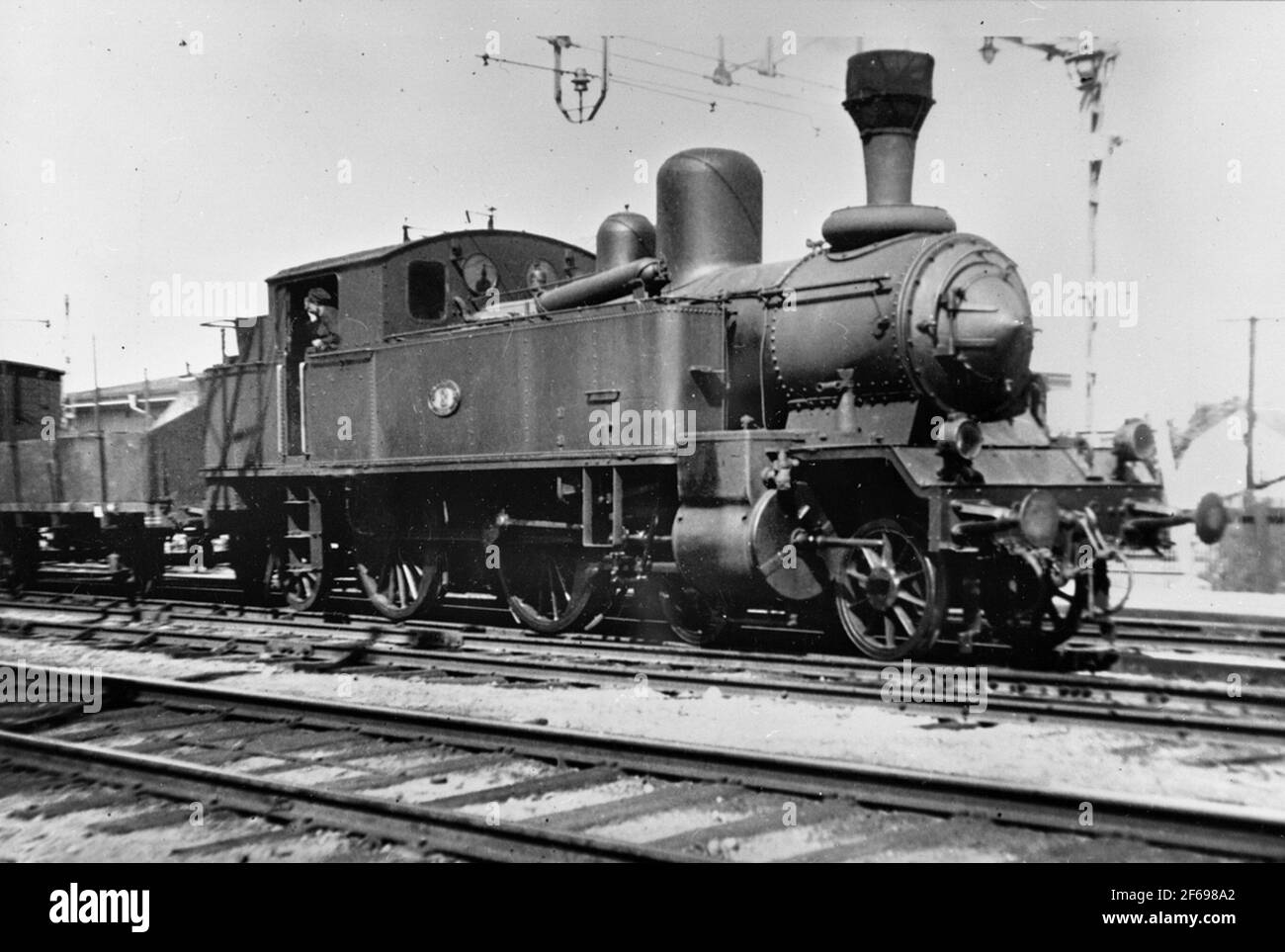 SNJ Lok 1 (EX SJ CC) Stockholm - Nynäs railway manufactured in 1903, 1937 EX SJ CD 747, Sloped 1950 Stock Photo