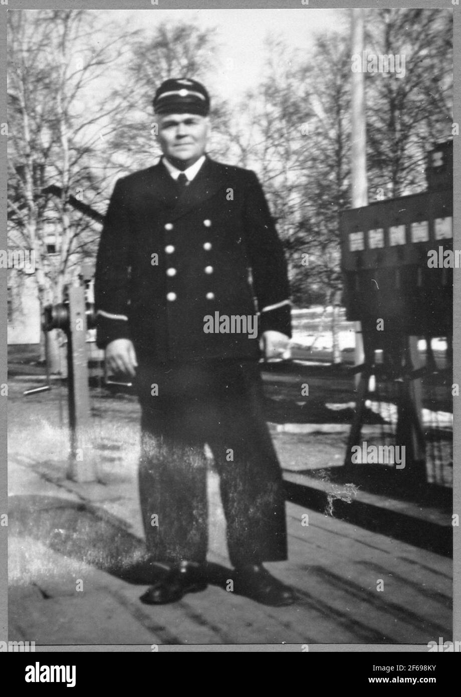 Station Attention Carl Jonas Morén. Stock Photo