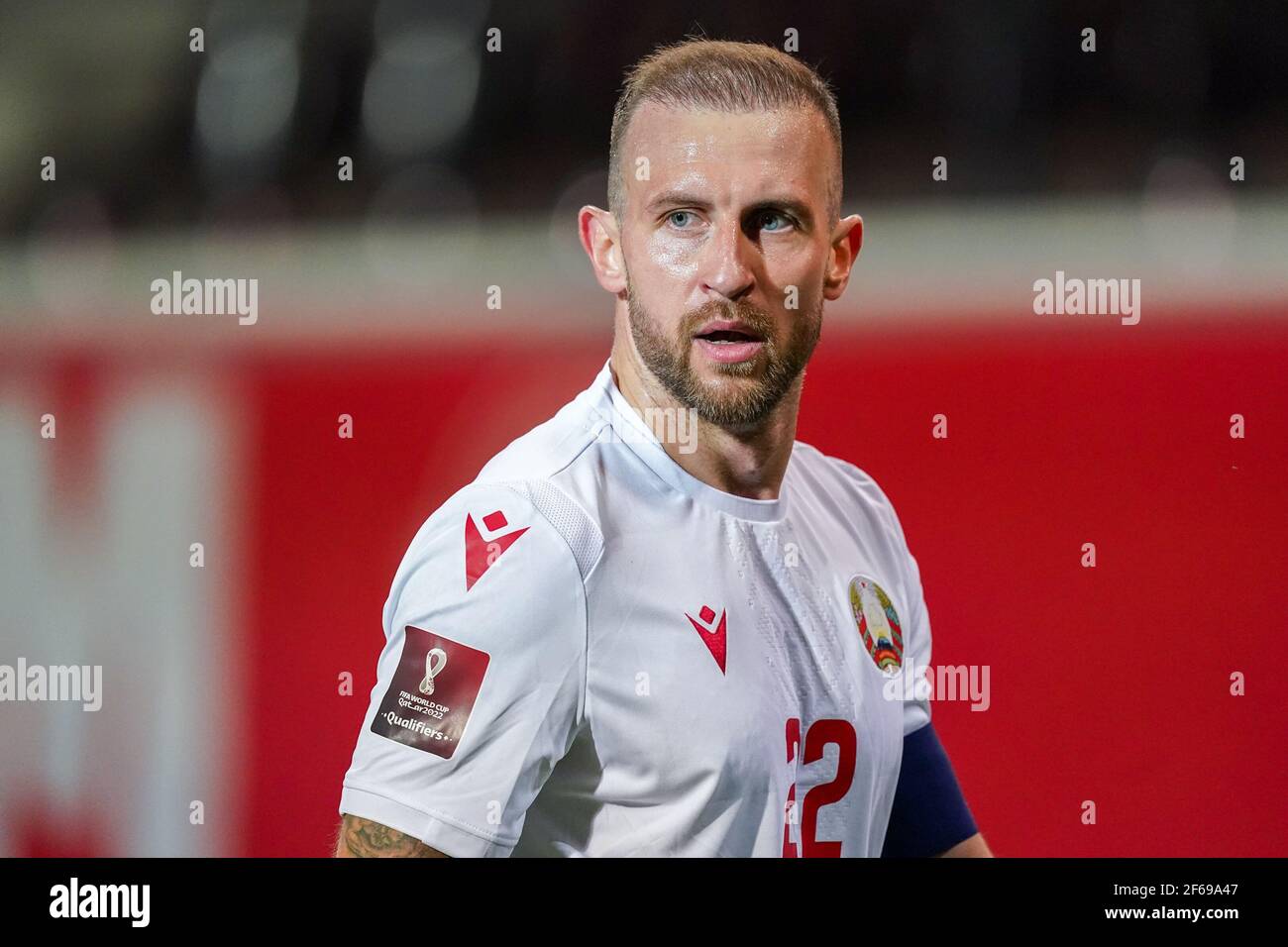 LEUVEN, BELGIUM MARCH 30 Igor Stasevich of Belarus during the FIFA