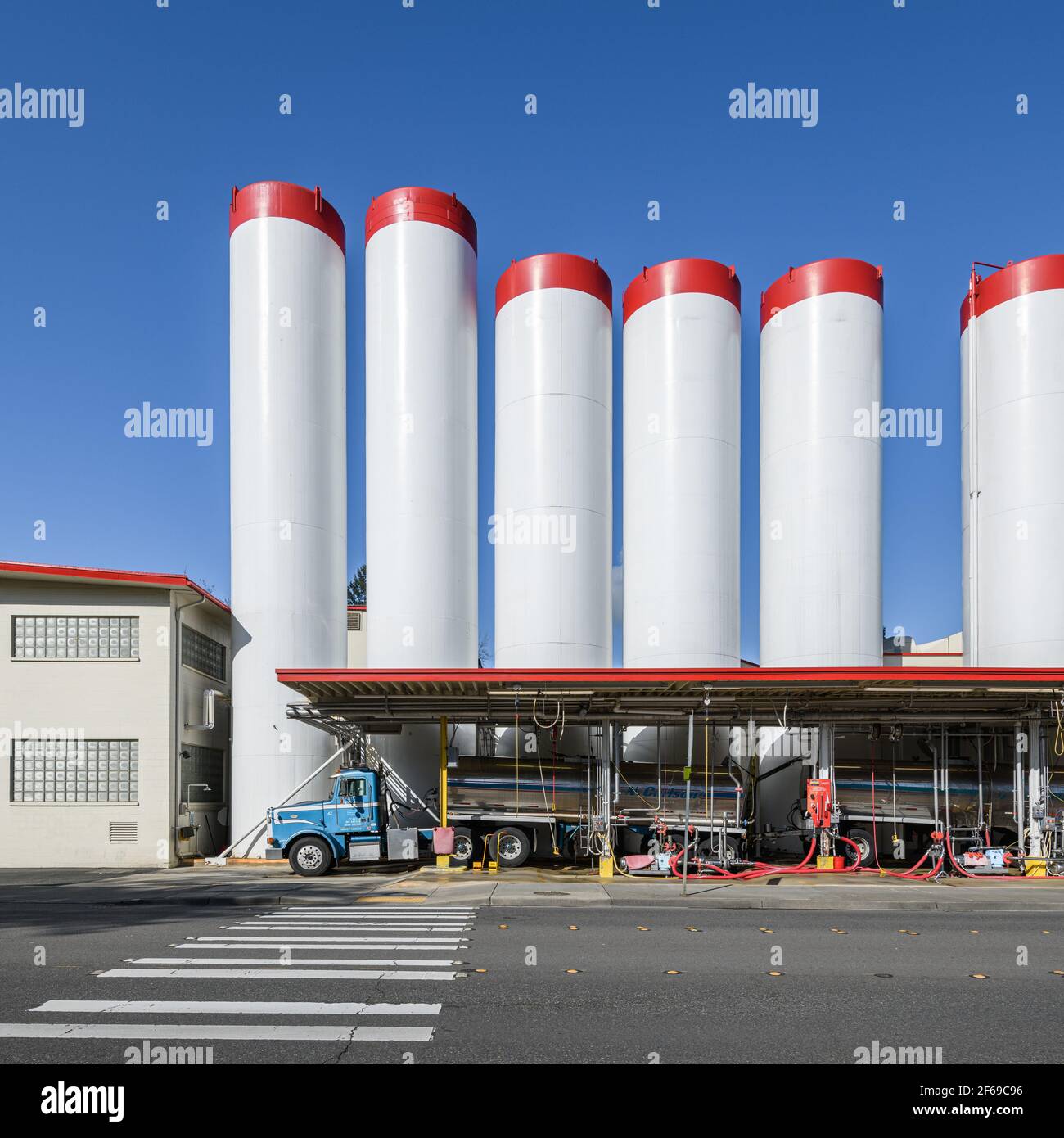 Milk delivery at the Darigold plant Issaquah Washington at the Front