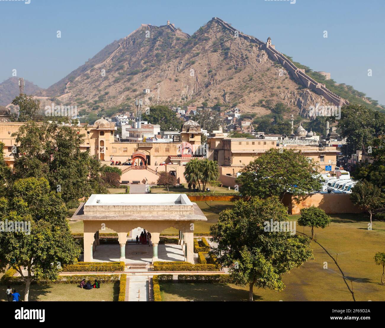 Amber fort gardens hi-res stock photography and images - Alamy