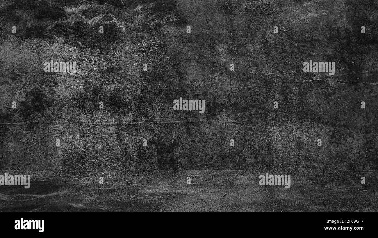 Old black background. Grunge texture. Dark wallpaper. Blackboard