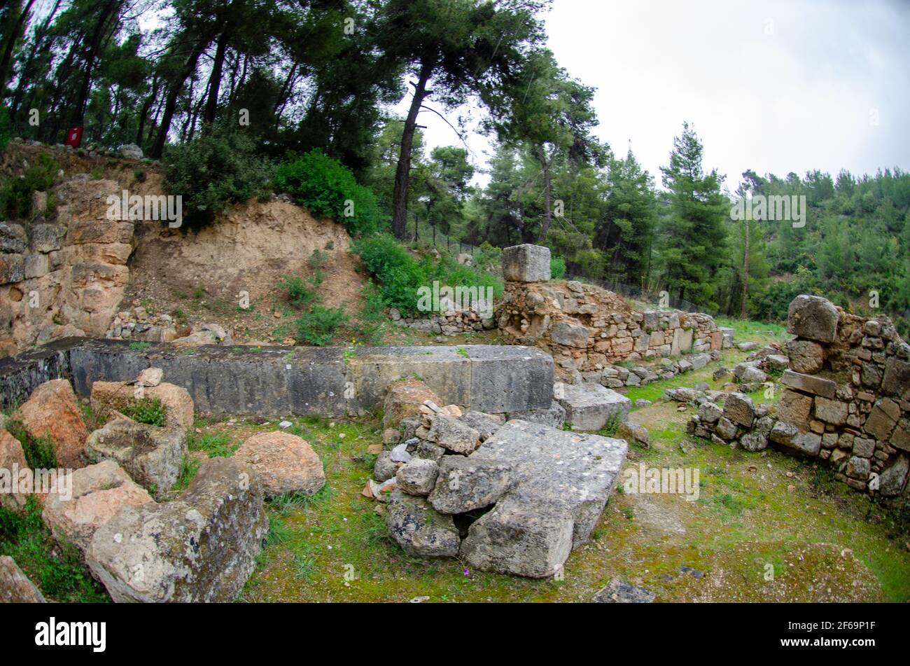 The Amphiareion of Oropos Greece ruins of woman bath house building