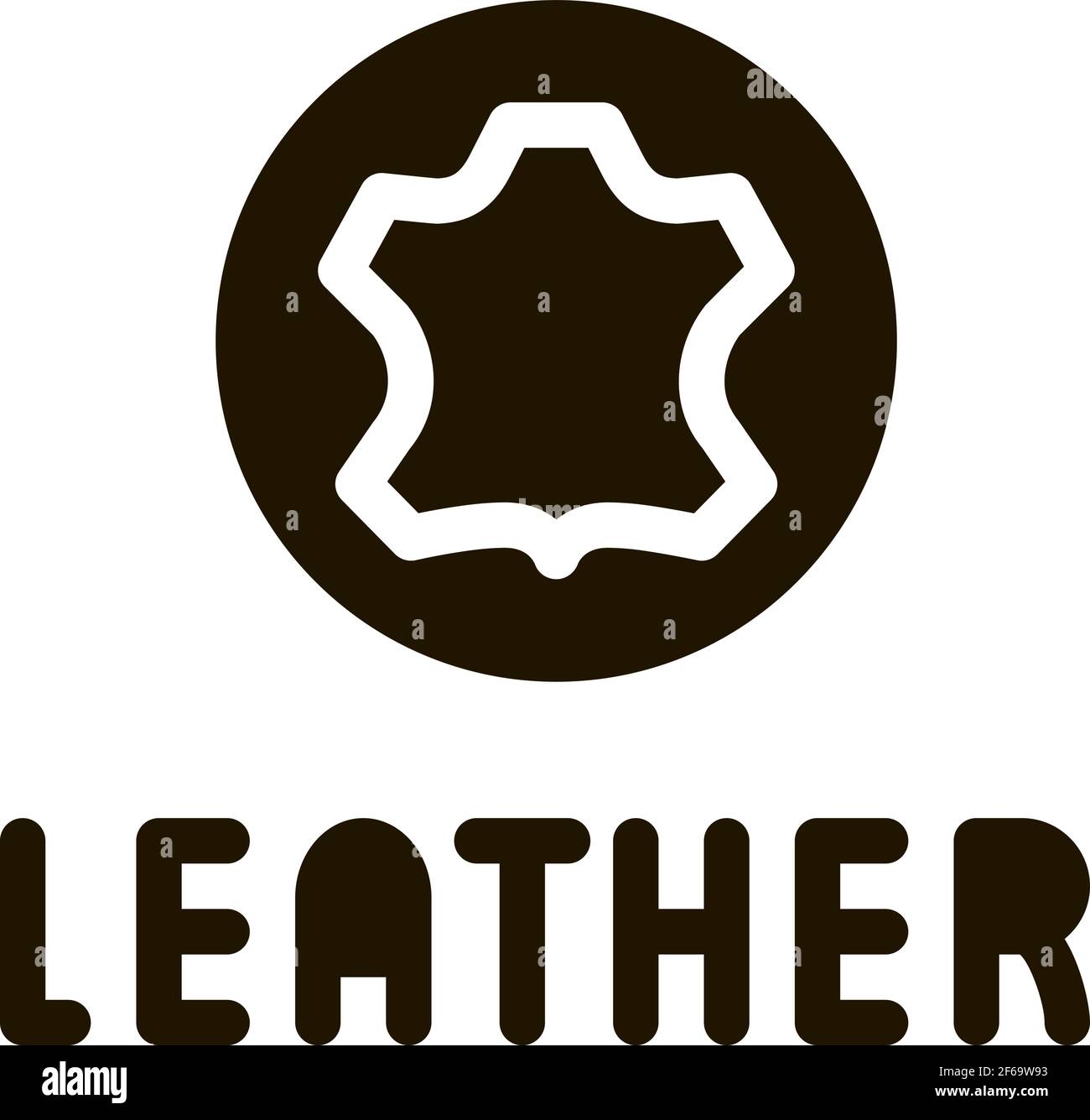 Genuine leather symbol Stock Vector Images Alamy