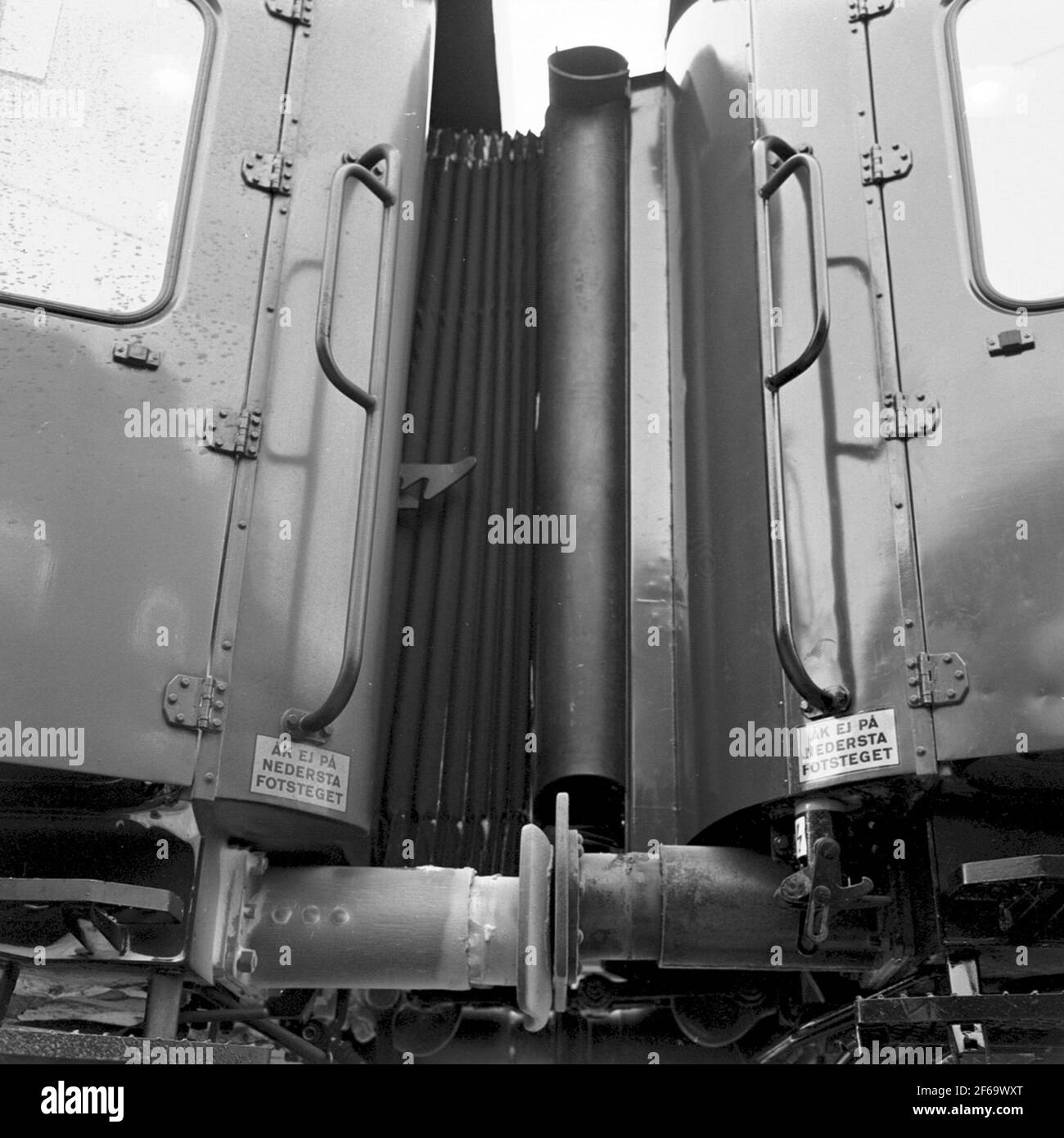 Bellows coupling, with the new socalled vulst bellows and the old accordion bellows Stock Photo