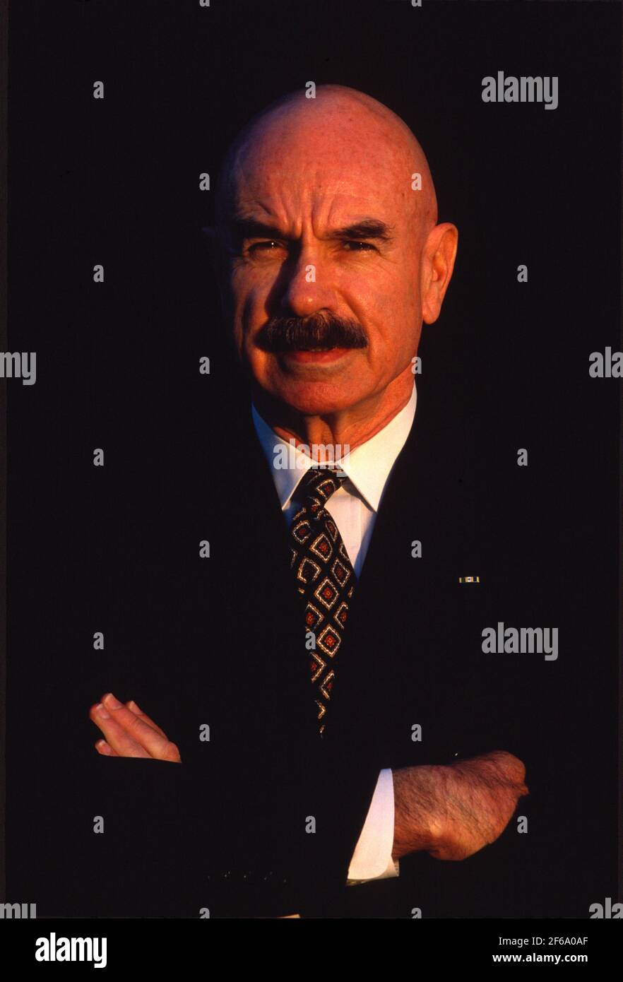Watergate Coconspirator G. Gordon Liddy poses Stock Photo Alamy