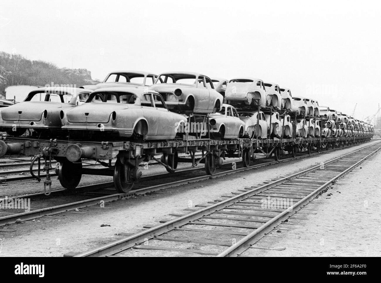 Cargo loads with Volvo bodywork Stock Photo Alamy