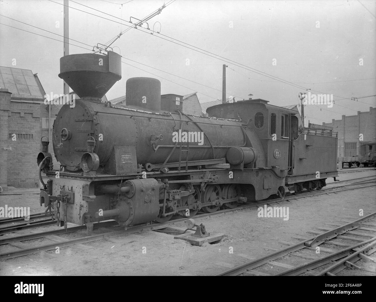 SRJ LOK 33. The locomotive was manufactured1918 by Orenstein & Koppel Berlin-Drewitz, manufacturing number was OK 7769. was scrapped in 1946. Stock Photo