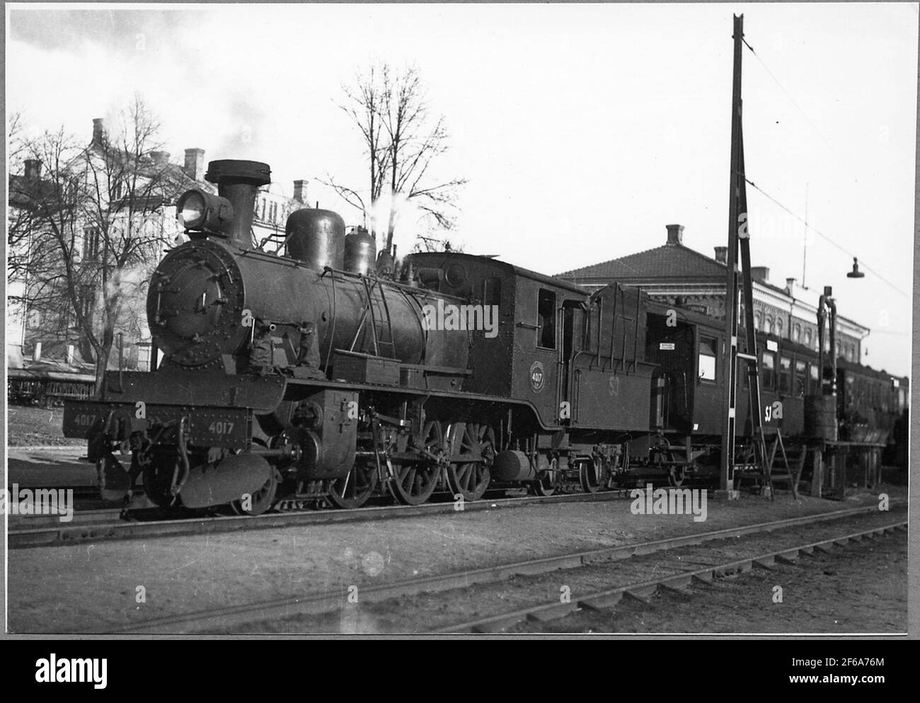 The state's railways, SJ L3T 4017. Stock Photo